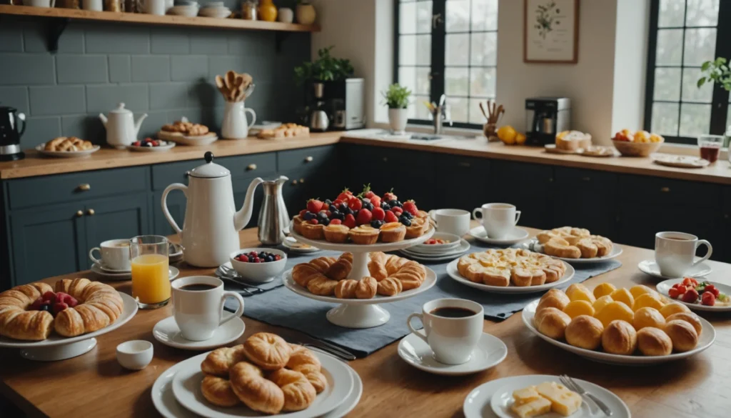 pot de départ petit déjeuner